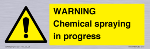 WARNING Chemical spraying in progress